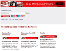 Tablet Screenshot of gbm-network.com